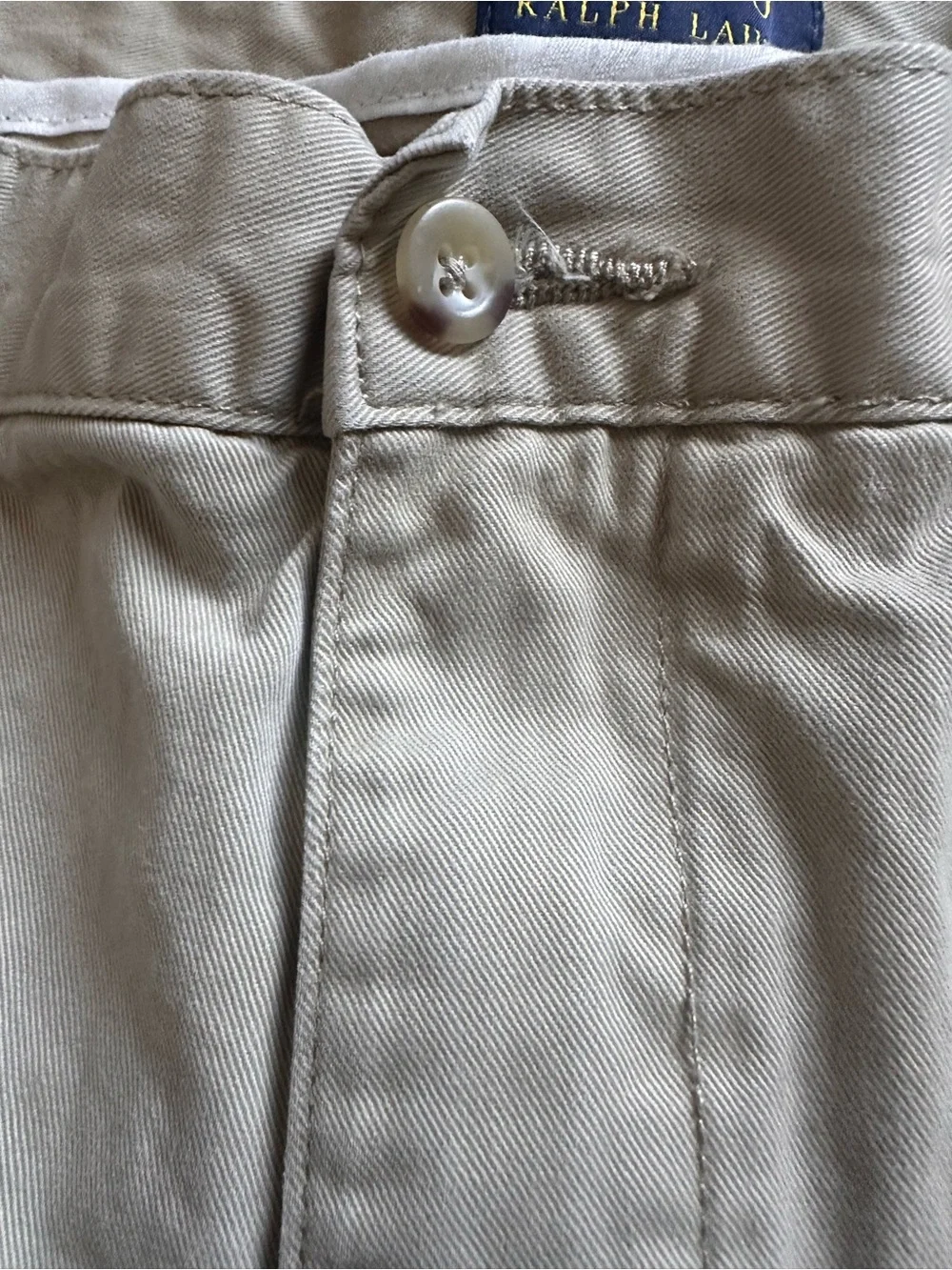 Polo Ralph Lauren Shorts Mens 38 Classic Fit Chino Flat Front Khaki w 9